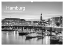 Hamburg monochrome Impressionen (Wandkalender 2024 DIN A2 quer), CALVENDO Monatskalender
