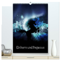 Einhorn und Pegasus (hochwertiger Premium Wandkalender 2025 DIN A2 hoch), Kunstdruck in Hochglanz