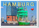 Hamburg - meine Stadt mit viel Herz (Tischkalender 2025 DIN A5 quer), CALVENDO Monatskalender