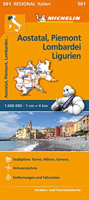 Michelin Aostatal, Piemont, Lombardei und Ligurien - Aostatal Piemont. Michelin Editions, 2025.