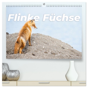 Monkey, Happy. Flinke Füchse (hochwertiger Premium Wandkalender 2024 DIN A2 quer), Kunstdruck in Hochglanz - Die schlauen und flauschigen Jäger.. Calvendo, 2023.