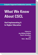 What We Know About CSCL