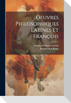 Oeuvres Philosophiques Latines Et François