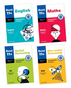Primrose, Alison / Baines, Andrew et al. Bond 11+ Assessment Practice Papers Bundle for Age 8-9 | For GL Assessment & other 11 plus exams | English, Maths, Verbal Reasoning & Non-verbal Reasoning. Oxford University Press, 2026.