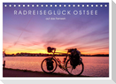 Radreiseglück Ostsee (Tischkalender 2024 DIN A5 quer), CALVENDO Monatskalender