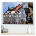 Augsburg und Umgebung (hochwertiger Premium Wandkalender 2025 DIN A2 quer), Kunstdruck in Hochglanz