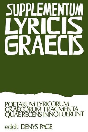 Page. SUPPLEMENTUM LYRICUM C. Oxford University Press, 2013.