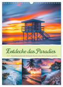 Entdecke das Paradies - Atemberaubende Strände durch eine KI in Szene gesetzt (Wandkalender 2025 DIN A3 hoch), CALVENDO Monatskalender