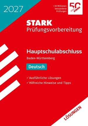 STARK Lösungen zu Deutsch - Hauptschulabschluss 2027 BW - Prüfungsvorbereitung. Stark Verlag GmbH, 2026.