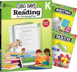 Multiple Authors / Pearce, Tracy et al. 180 Days(r) Reading, Writing and Math for Grade K: 3-Book Set - Practice, Assess, Diagnose. Shell Education Pub, 2015.