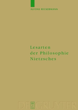 Reckermann, Alfons. Lesarten der Philosophie Nietzsches - Ihre Rezeption und Diskussion in Frankreich, Italien und der angelsächsischen Welt 1960-2000. De Gruyter, 2002.