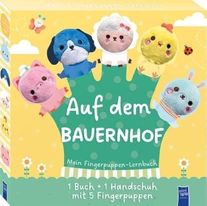 Mein Fingerpuppen-Lernbuch - Auf dem Bauernhof - (Box mit 1 Buch + 1 Handschuh mit 5 Fingerpuppen). Yo Yo Books, 2023.