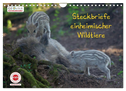 GEOclick Lernkalender: Steckbriefe einheimischer Wildtiere (Wandkalender 2024 DIN A4 quer), CALVENDO Monatskalender