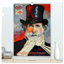PopArt Bilder berühmter Komponisten (hochwertiger Premium Wandkalender 2024 DIN A2 hoch), Kunstdruck in Hochglanz