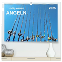 Ruhig werden - Angeln (hochwertiger Premium Wandkalender 2025 DIN A2 quer), Kunstdruck in Hochglanz