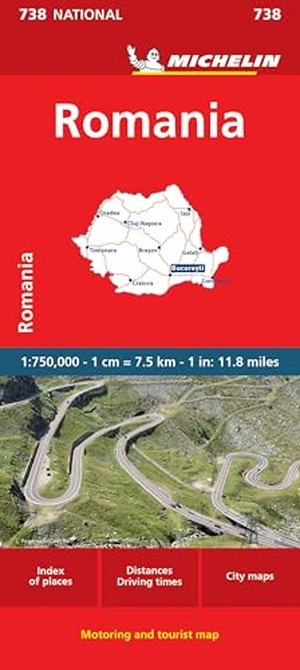 Michelin Rumänien (738) - Straßen- und Tourismuskarte 1:750.000. Michelin Editions, 2026.