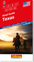 Hallwag Strassenkarte USA, Texas 1:1 Mio.