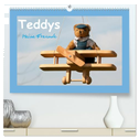 Teddys Meine Freunde (hochwertiger Premium Wandkalender 2025 DIN A2 quer), Kunstdruck in Hochglanz