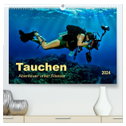 Tauchen - Abenteuer unter Wasser (hochwertiger Premium Wandkalender 2024 DIN A2 quer), Kunstdruck in Hochglanz