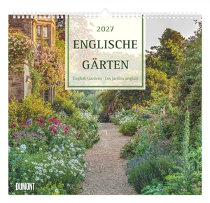 Neumann Verlage GmbH & Co KG (Hrsg.). Englische Gärten 2027 - Wandkalender 38x35,5 cm mit 12 Fotografien von englischen Gärten und 3-sprachigem Kalendarium. Neumann Verlage GmbH & Co, 2026.