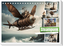 Steampunk - Die Welt der Leuchttürme (Tischkalender 2025 DIN A5 quer), CALVENDO Monatskalender