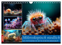 Mikroskopisch niedlich (Wandkalender 2024 DIN A4 quer), CALVENDO Monatskalender