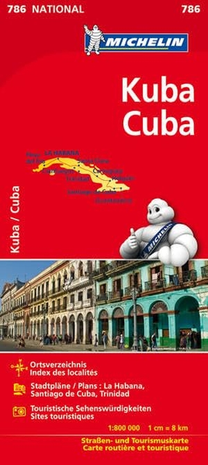 Michelin (Hrsg.). Michelin Nationalkarte Kuba / Cuba 1 : 800 000 - Straßen- und Tourismuskarte. Michelin Editions, 2017.