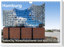 Hamburg. HafenCity, Kontorhausviertel und Speicherstadt. (Wandkalender 2024 DIN A4 quer), CALVENDO Monatskalender