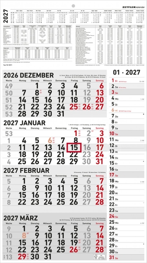 Neumann Verlage GmbH & Co KG (Hrsg.). 4-Monatskalender Kombi 2027. Neumann Verlage GmbH & Co, 2026.