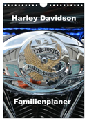Harley Davidson Familienplaner (Wandkalender 2025 DIN A4 hoch), CALVENDO Monatskalender