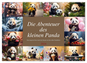 Die Abenteuer des kleinen Panda (Wandkalender 2024 DIN A2 quer), CALVENDO Monatskalender