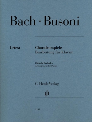 Schaper, Christian / Ullrich Scheideler (Hrsg.). Chorale Preludes (Johann Sebastian Bach) - Instrumentation: Piano solo. Henle, G. Verlag, 2016.