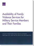 Availability of Family Violence Services for Military Service Members and Their Families