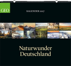 Neumann Verlage GmbH & Co KG (Hrsg.). GEO Naturwunder Deutschland 2027 - Wandkalender 60x55 cm mit 12 Fotografien, deutschem Kalendarium und Spiralbindung. Neumann Verlage GmbH & Co, 2026.