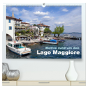 Motive rund um den See Lago Maggiore (hochwertiger Premium Wandkalender 2025 DIN A2 quer), Kunstdruck in Hochglanz