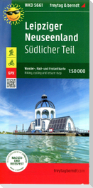 Leipziger Neuseenland - Südlicher Teil, Wander-, Rad- und Freizeitkarte 1:50.000, freytag & berndt, WKD 5661