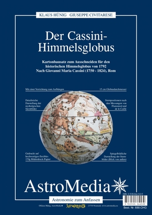 Hünig, Klaus. Der Cassini Sternglobus. AstroMedia GmbH, 2016.
