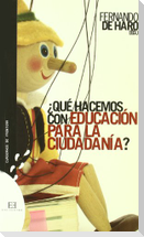 ¿Qué hacemos con educación para la ciudadanía?