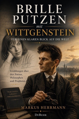 Herrmann, Markus. Brille putzen mit Wittgenstein - Für einen klaren Blick auf die Welt - Erzählungen über den Poeten, Philosophen und Propheten. DeBehr, 2026.