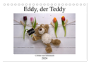 Eddy, der Teddy - 12 Bilder zum Schmunzeln (Tischkalender 2024 DIN A5 quer), CALVENDO Monatskalender