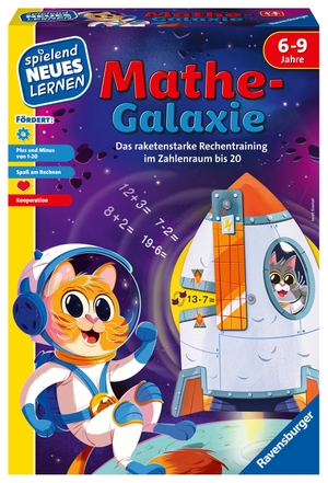 Kneisel, Janet. Mathe Galaxie - Kinderspiel ab 6 Jahre - Das raketenstarke Rechentraining im Zahlenraum bis 20. Ravensburger Spieleverlag, 2024.