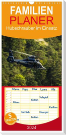 Familienplaner 2024 - Hubschrauber im Einsatz mit 5 Spalten (Wandkalender, 21 x 45 cm) CALVENDO