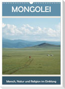 Mongolei - Mensch, Natur und Religion im Einklang (Wandkalender 2024 DIN A3 hoch), CALVENDO Monatskalender