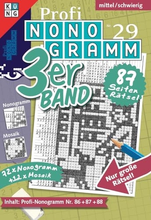 Puzzles, Conceptis. Profi-Nonogramm 3er-Band Nr. 29 - Rätsel fürs Auge. Keesing Schweiz AG, 2025.