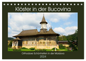 Klöster in der Bucovina (Tischkalender 2024 DIN A5 quer), CALVENDO Monatskalender