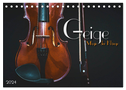 Geige - Magie der Klänge (Tischkalender 2024 DIN A5 quer), CALVENDO Monatskalender