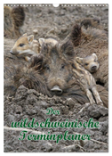 Der wildschweinische Terminplaner (Wandkalender 2024 DIN A3 hoch), CALVENDO Monatskalender