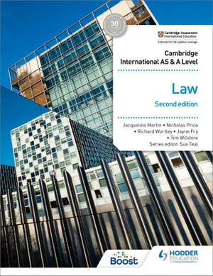 Fry, Jayne / Wilshire, Tim et al. Cambridge International AS and A Level Law. Hachette Learning, 2021.