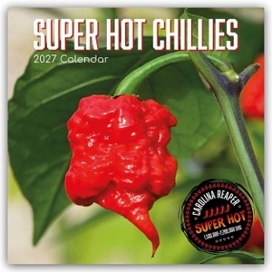 Gifted, The. Super Hot Chillies 2027 - 16-Monatskalender - Original The Gifted Stationery Co. Ltd [Mehrsprachig] [Kalender]. Browntrout Verlags GmbH, 2026.