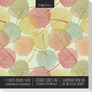 Colored Leaves Fall Scrapbook Paper Pad 8x8 Decorative Scrapbooking Kit for Cardmaking Gifts, DIY Crafts, Printmaking, Papercrafts, Seasonal Designer Paper
